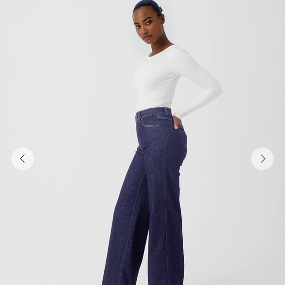 NWT SPANXshape™ Original EveryWear Wide Leg Jeans Indigo SP - Picture 5 of 5